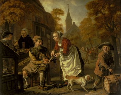 Scène de village avec un cordonnier, vers 1650 - Jan Victors